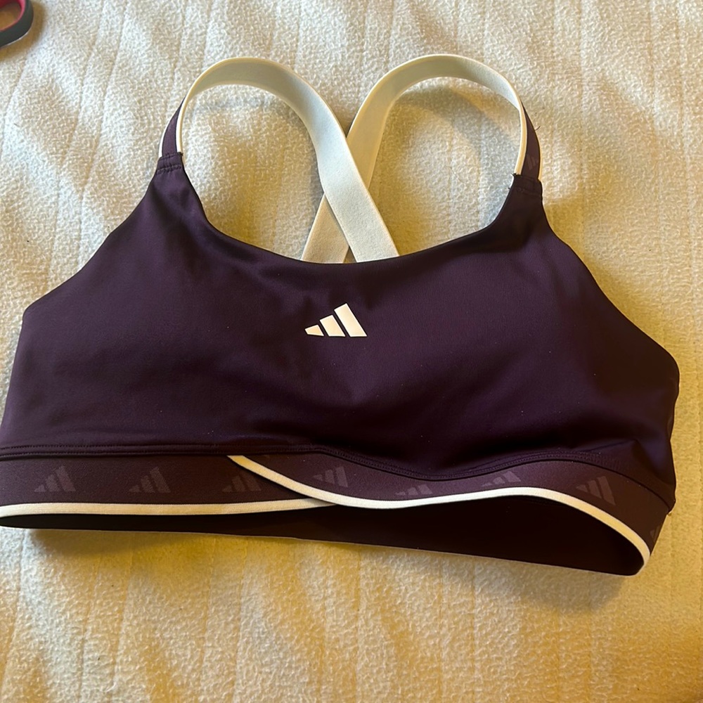 Purple Adidas Sports Bra